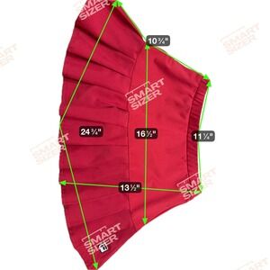 Red Pleated Tennis Skort